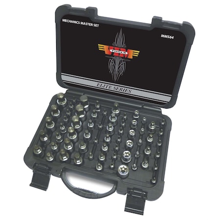 Vim Tools VIM Tools Mechanic's Master Hex and Torx 64-Piece Set MMS64